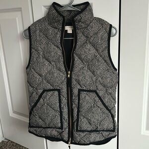JCrew Herringbone Excursion Puffer Vest